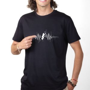 T-SHIRT HOMME : CASCADE DE GLACE BATTEMENTS DE COEUR