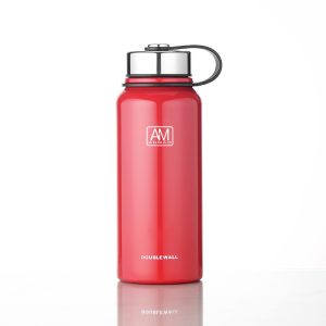 Thermos isotherme rouge avec infuseur