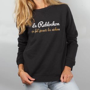 PULL FEMME : LE REBLOCHON ÇA FAIT GROSSIR LES NICHONS