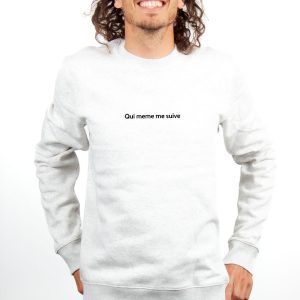 PULL HOMME : QUI MEME ME SUIVE