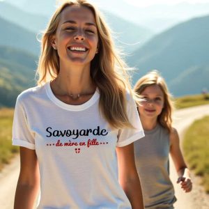 T-SHIRT FEMME : SAVOYARDE DE MERE EN FILLE