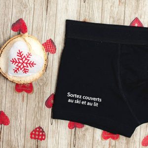 BOXER : Sortez couverts au ski et au lit