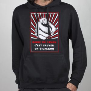 SWEAT HOMME : BOIRE UN CANON C&rsquo;EST SAUVER UN VIGNERON