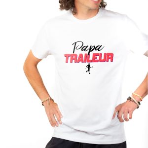 T-SHIRT HOMME : PAPA TRAILEUR