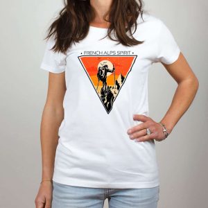 T-SHIRT FEMME : FRENCH ALPS SPIRIT SKI DE RANDO