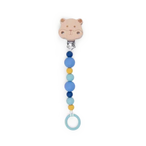 Attache-tétine bois et silicone hamster Puce et Pilou – Moulin Roty