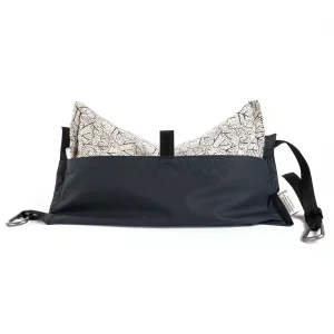 Coussin de voyage éco-conçu randonnée avec sac de transport – Blanc – Petits Cadors