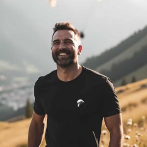 T-SHIRT HOMME : Parapente picto