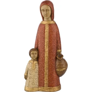 Artisanat de Bethleem – Vierge Nazareth rouge PM