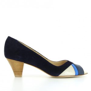 Heroine – Eclipse Pump Suede Pacific Marino