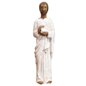 Artisanat de Bethleem – Saint Joseph aux colombes blanc