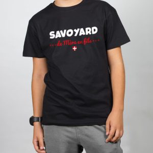 T SHIRT ENFANT : SAVOYARD DE MERE EN FILS